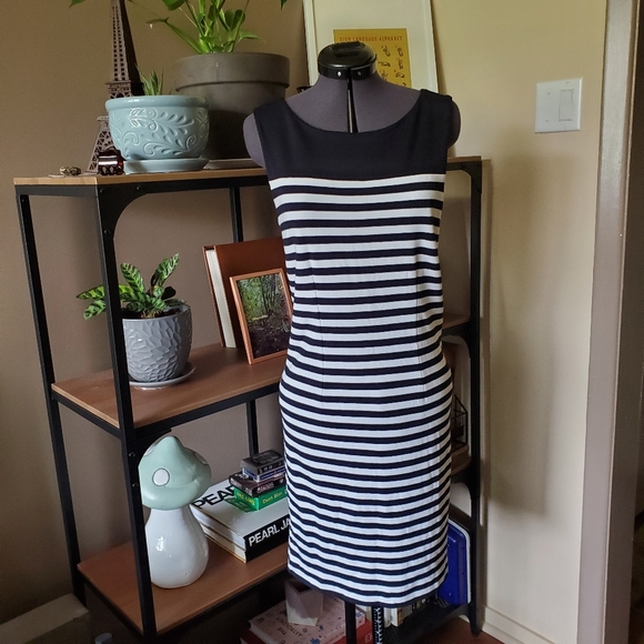 Banana Republic Factory Striped Sheath Dress - Picture 2 of 7